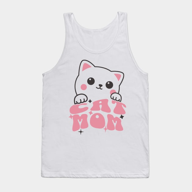 Cat Mom Tank Top by Issho Ni